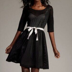🖤 Plenty by Tracy Reese Estella Black & White Laser Cut Cocktail Dress – Size 1